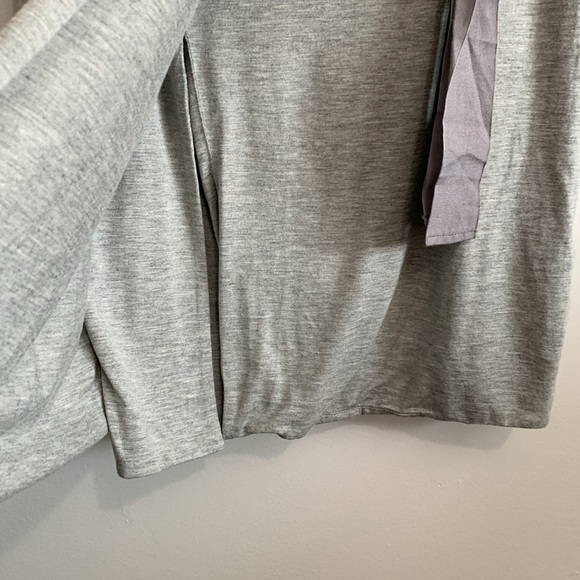 BNWT RUDSAK Heathered Grey midi faux wrap Skirt size Xs - Picture 3 of 4